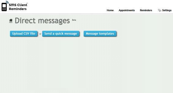 Direct Messaging has three main options